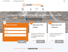Tablet Screenshot of clickrecambios.com